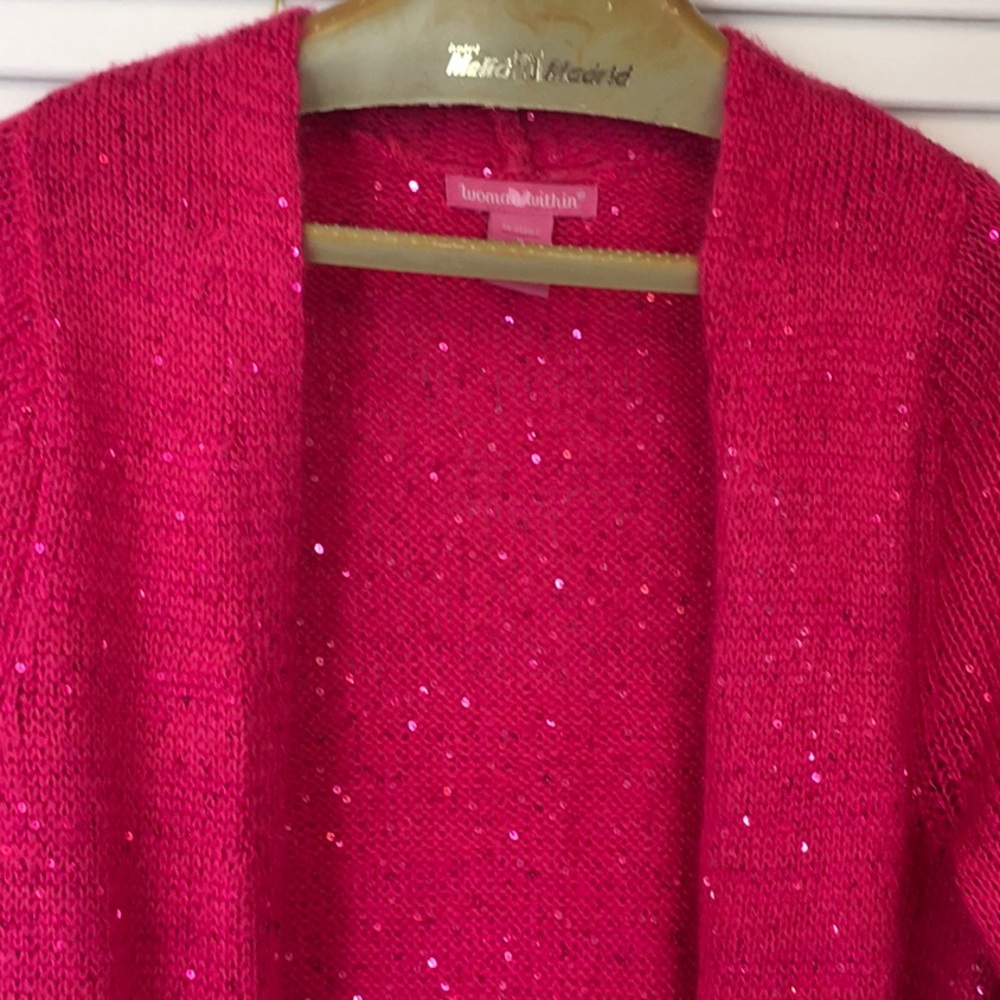 Sparkly Open Knit Duster